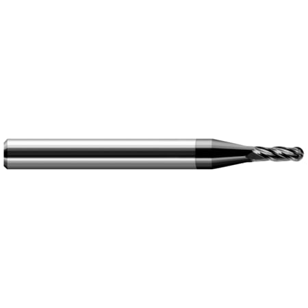 Miniature End Mill - Ball - Stub & Standard, 0.0780 (5/64), Material - Machining: Carbide